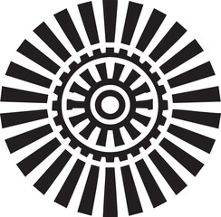 black and white pattern circle vector pattern