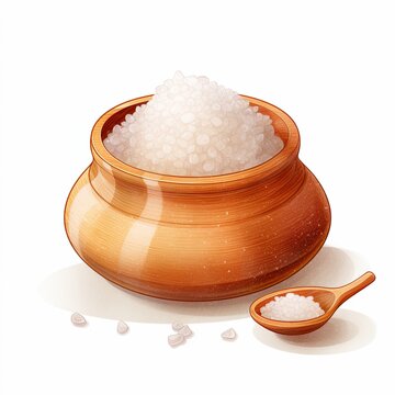 recommend clip art: Illustration of salt cellar on white background