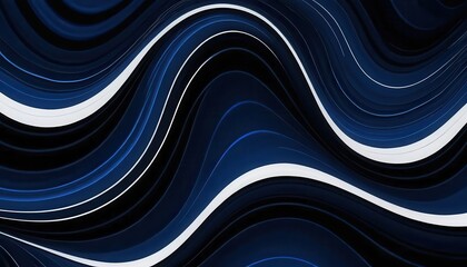 The artwork showcases flowing blue waves that intertwine and ripple in an intricate pattern. This dynamic composition evokes a sense of depth and movement, capturing the viewer's attention.