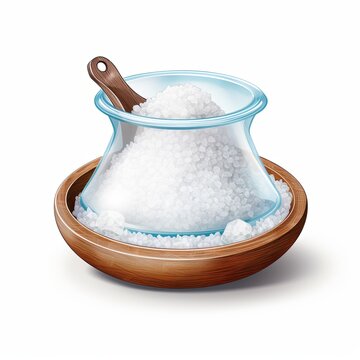 recommend clip art: Illustration of salt cellar on white background