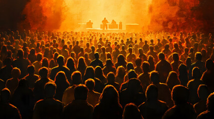 Obraz premium Concert crowd