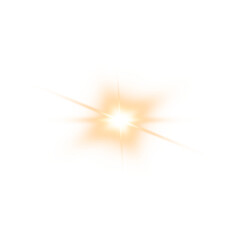 Realistic glowing and shiny lens flare effect