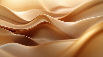 Obraz premium Soft curved lines in earthy shades blending harmoniously