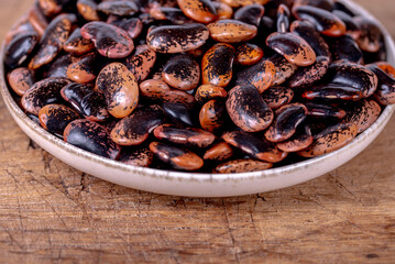 Phaseolus coccineus, known as runner bean, scarlet runner bean, or multiflora bean, Fabaceae.