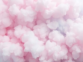 Obraz premium Soft pastel colored cotton candy in shades of pink, blue, and purple creating a dreamy and whimsical background, pink