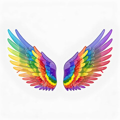 A beautiful colorful wings