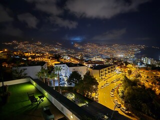 Funchal, Madeira, Nacht, Abend