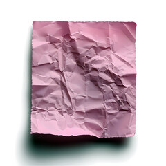 Obraz premium Blank Sticky Red Magenta Paper Note with Shadow on White Background – Perfect for Stationery, Productivity Concepts, Office Branding, Stationery, E-commerce, Ads, Blogs, Social Media, Presentations