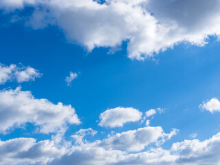 Obraz premium 冬の青空と白い雲22