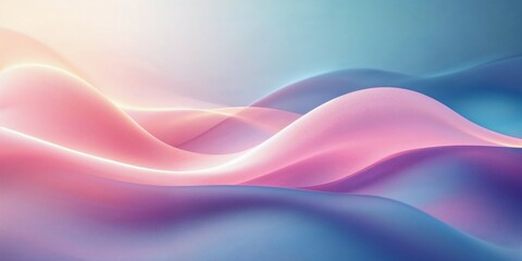 Obraz premium Abstract smooth flowing waves with pink and blue gradient background