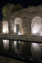 Caesarea National Park at Night