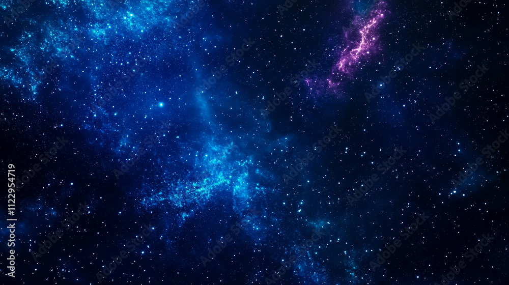Wall mural a high-definition star field background depicting deep space, featuring a colorful starry night sky.