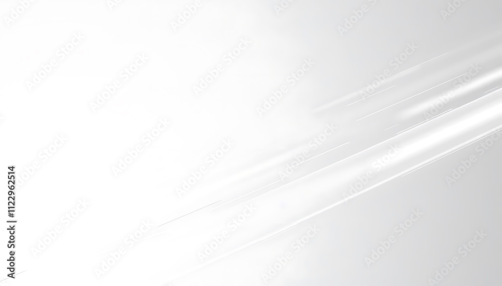 Poster A minimalist abstract background featuring soft white sleek lines on a light gray backdrop. The design is clean/smooth and elegant with a subtle gradient and texture.