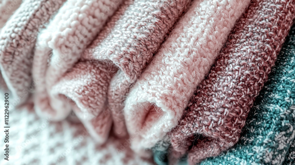 Poster luxurious textiles in soft mocha and mocha colors gently folded, creating an inviting and warm atmos
