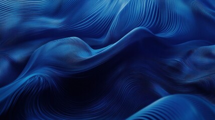 Obraz premium Abstract Blue Wave Texture: A Digital Art Piece