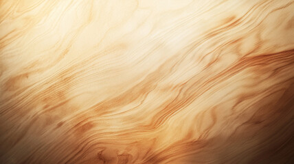 Obraz premium minimalist background featuring smooth wooden surface with natural grain patterns, warm tones, and soft lighting, creating serene and organic aesthetic