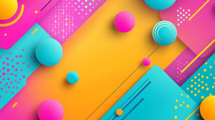 Obraz premium Element design. Shape graphic abstract, motion modern geometric elements, pattern Memphis, layout presentation corporate, logo minimal flat isolated elements, dots and lines. Vector background texture