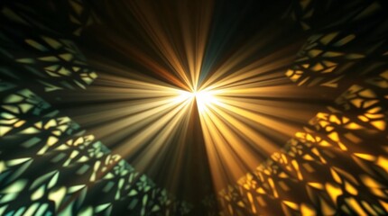 Obraz premium Light rays creating a mystical atmosphere in an abstract background