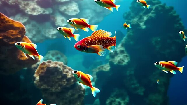 video of  raw sea fresh carp animal fishing food enchanted fish olated ecosystem seafood