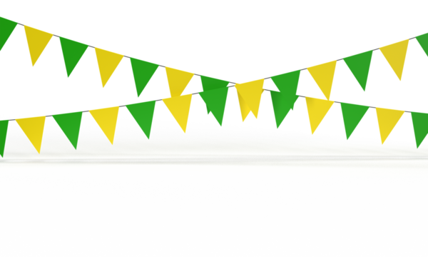 Flag street triangle green yellow color symbol sign decoration saint patrick day 17 seventeen day march month spring celtic event greeting travel 2025 year event beer irish ireland festival clover art