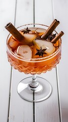 Cold lemonade cocktail of fresh grapefruit juice alcohol and ice cubes