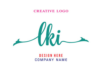 LKI lettering logo is simple, easy to understand and authoritative