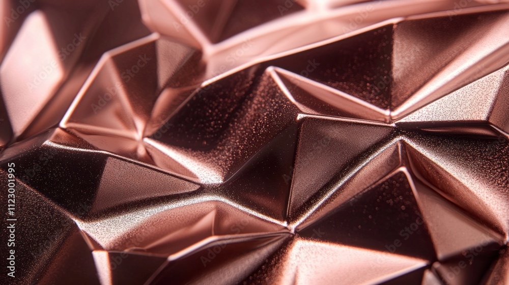 Poster a stunning surface showcases a mocha mousse finish, revealing intricate metallic geometric patterns 