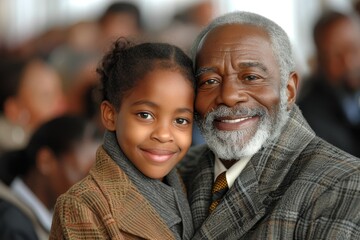 Obraz premium Captivating close up of a joyful thanksgiving gathering featuring a black family celebration