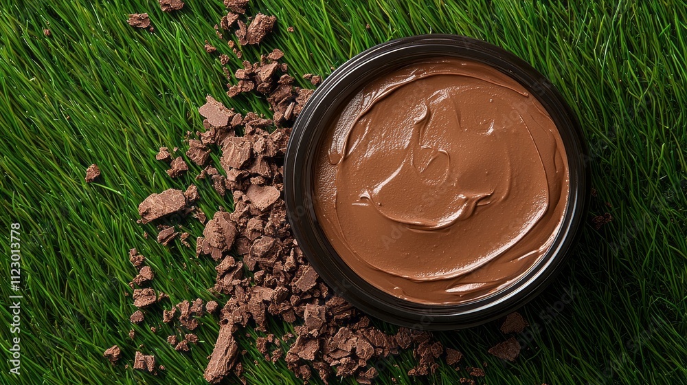 Poster soft shades of mocha mousse blend harmoniously with earthy elements, inviting calmness and creativit