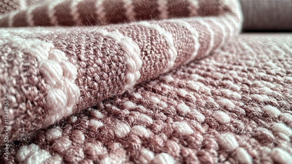 Poster Rich, soft mocha fabrics gracefully drape over a surface, showcasing intricate patterns that invite touch and warmth into any space