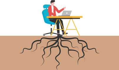 Ass rooting and sprouting, passive income, financial freedom, growing profits from business and financial investments,

