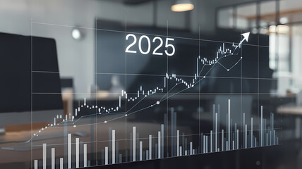 2025 business chart, new year 2025