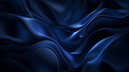 Obraz premium Elegant silk satin fabric with a smooth, shiny texture in purple and blue waves, creating a luxurious and soft backdrop with a rippled pattern for a fashionable and decorative look