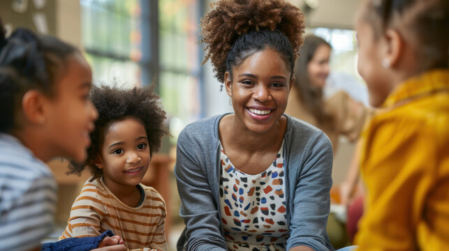 Family Support Workshop at Community Center with Engaging Activities and Discussions for Diverse Families