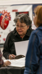 Fototapeta premium Community Health Event Promoting Arrhythmia Awareness and Heart Health Education