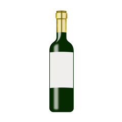 Bouteille de vin blanc
