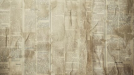 Obraz premium Old vintage grunge newspaper texture background