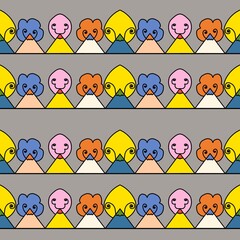 seamless pattern with people 