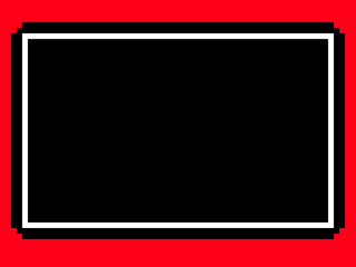 Obraz premium Retro game style pixel art frame