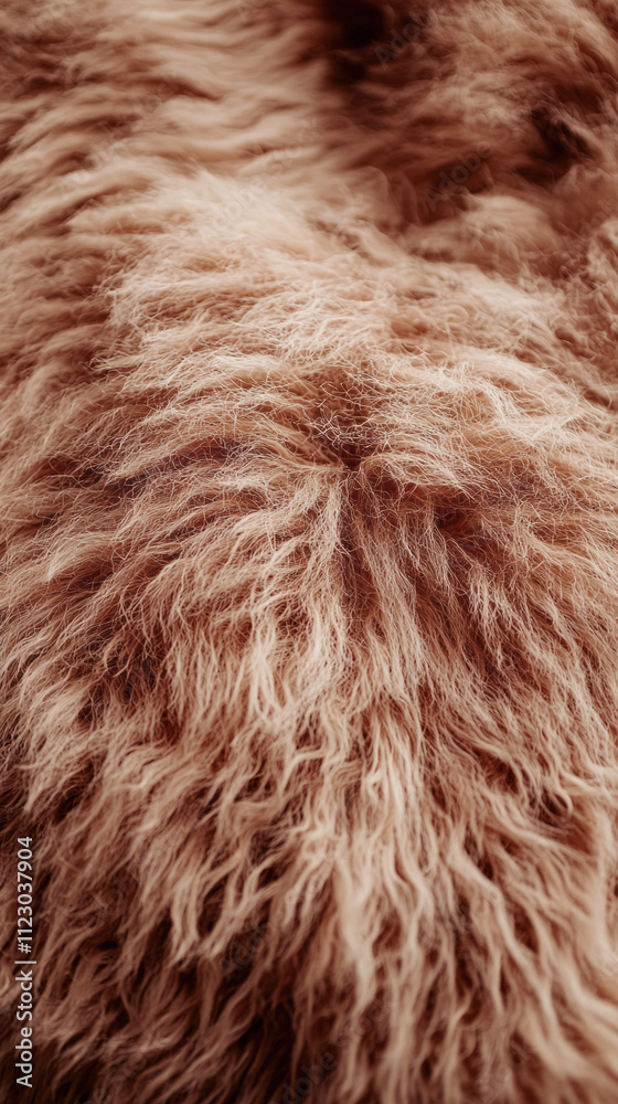 Poster mocha fluffy texture creates a cozy atmosphere perfect for modern interiors, showcasing a blend of s