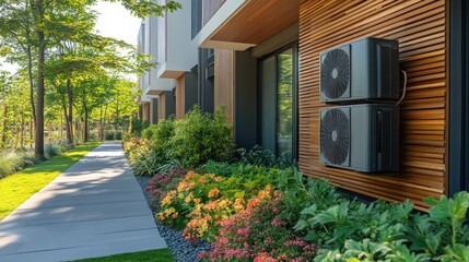 Low-emission heating systems in an eco-friendly residential community