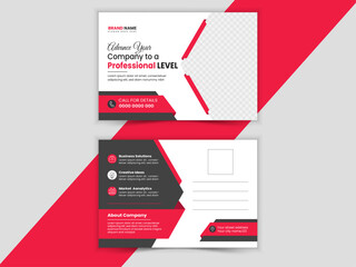 Creative corporate business postcard design template design