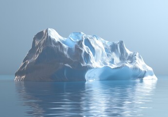 Serene Iceberg in Calm Waters