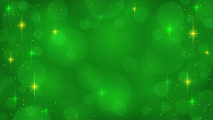 Green Christmas New Year soft blur bokeh background vector illustration