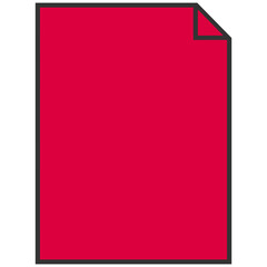 red blank file document icon