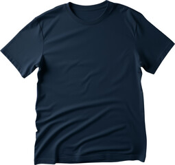 Navy Blue T-Shirt transparent PNG, isolated, cut-out