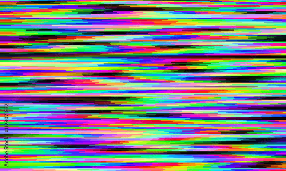 Poster glitch camera effect. retro vhs background. old video template. no signal. static tv noise, bad tv s