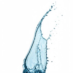 water splash isolated on white