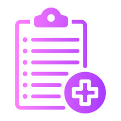 Obraz premium medical gradient icon