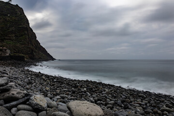 The beautiful coast of Madeira with its impressive rocks
